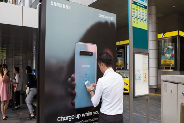 Campaña de Samsung promocionando el Galaxy S