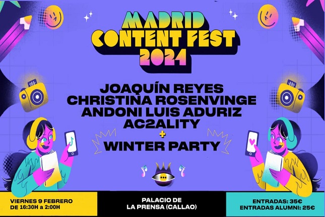 Madrid Content Fest se presenta como el gran evento del contenido